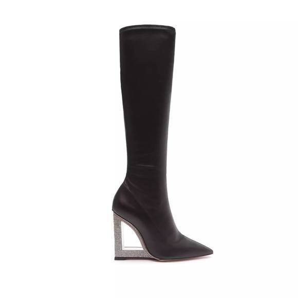 SCHUTZ Shoes - NEW SCHUTZ filipa pointed toe wedge boots in black